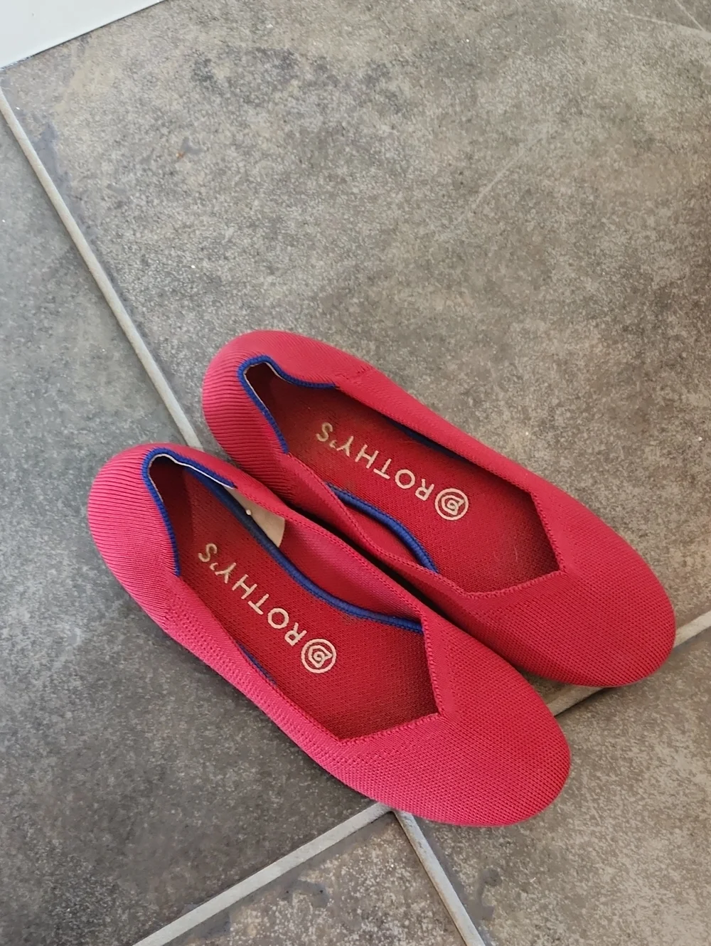 Rothy's Red Women's Knit Slip-On Flats